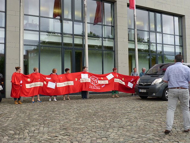 Protest der Besch&auml;ftigten