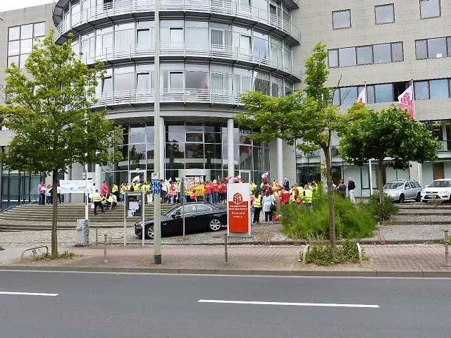 Protest der Besch&auml;ftigten