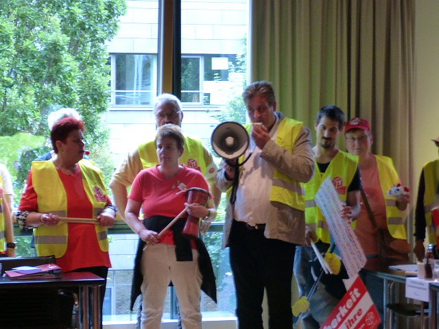 Protest der Besch&auml;ftigten