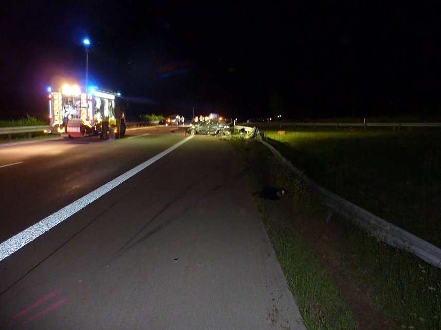 Unfall an der Anschlussstelle Nordhausen-west
