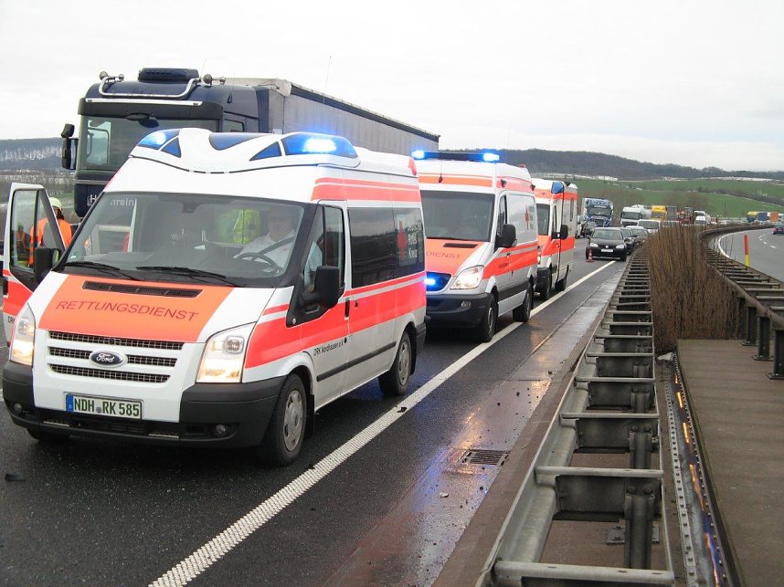 Schwerer Unfall auf der A38