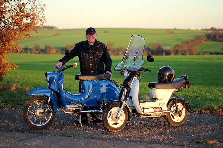 Alte Zweir&auml;der in Glanz