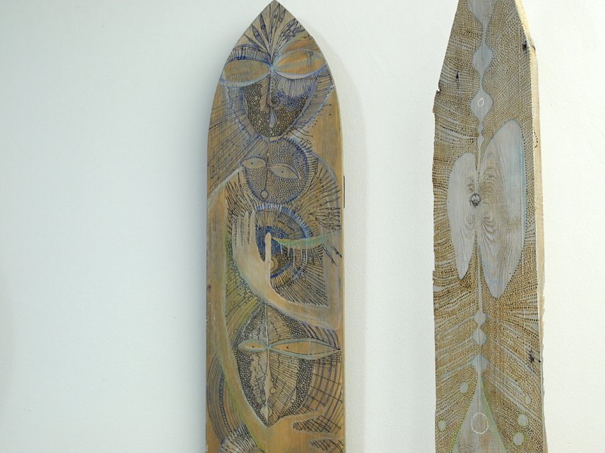 Holzobjekte von Katrin Prinich-Heutschenr&ouml;der