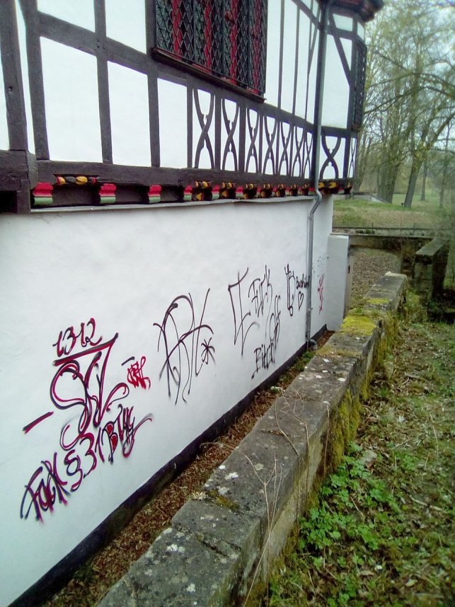 Schmierereien in M&uuml;hlhausen