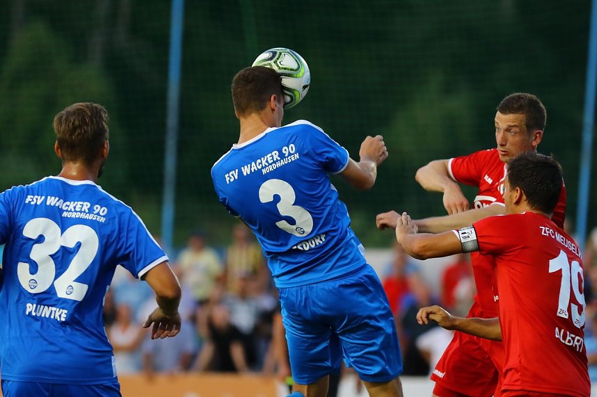 Wacker Nordhausen mit ersten Sieg in einem Heimspiel. 3:0 gegen Meuselwitz im ersten Th&uuml;ringen-Derby der Saison