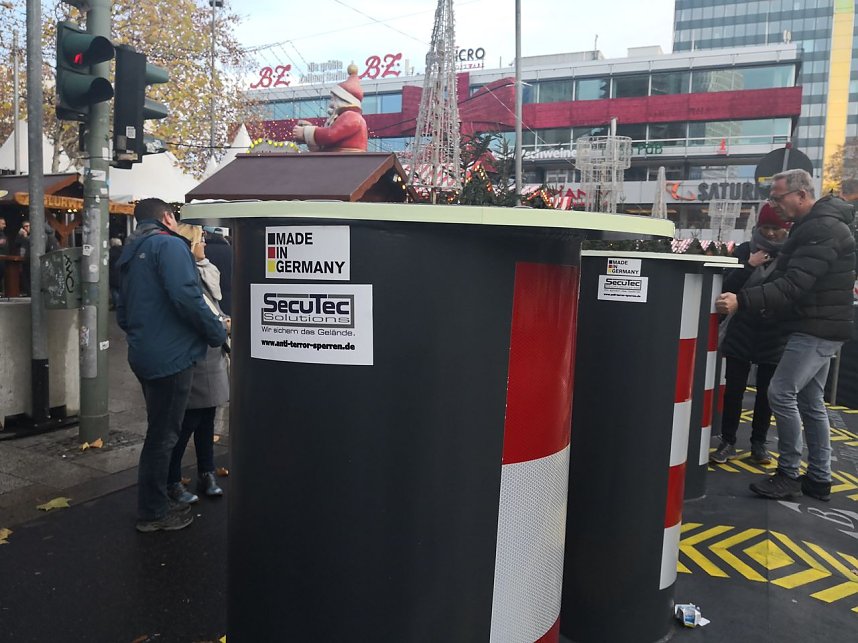 Weihnachtsmarkt-Festung in Berlin