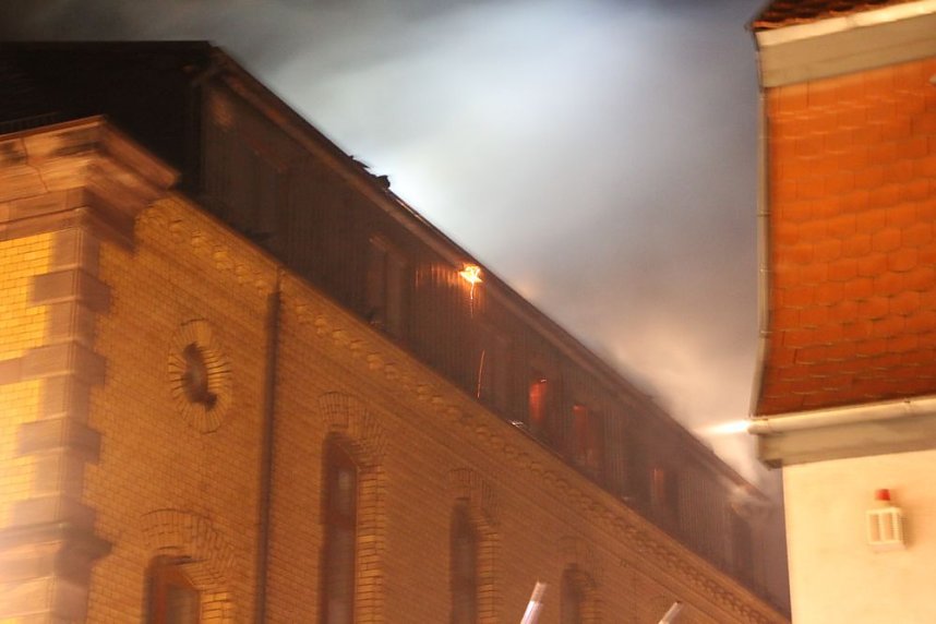 Gro&szlig;brand in Sondershausen