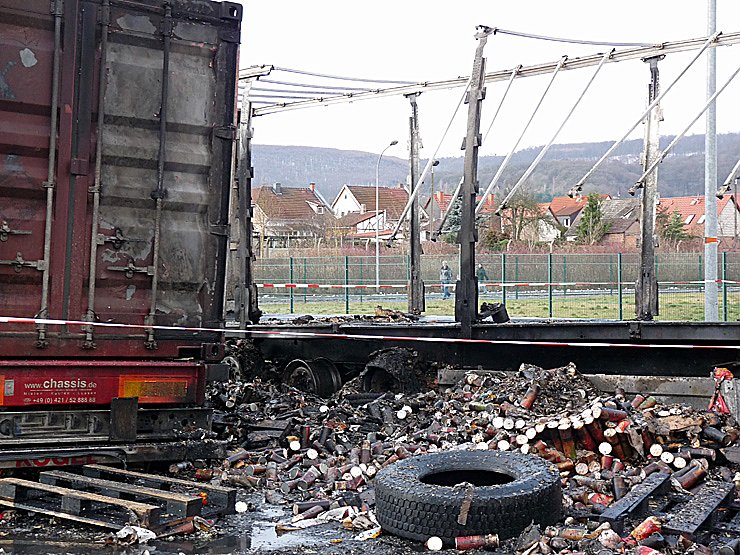 Lkw-Brand Jecha