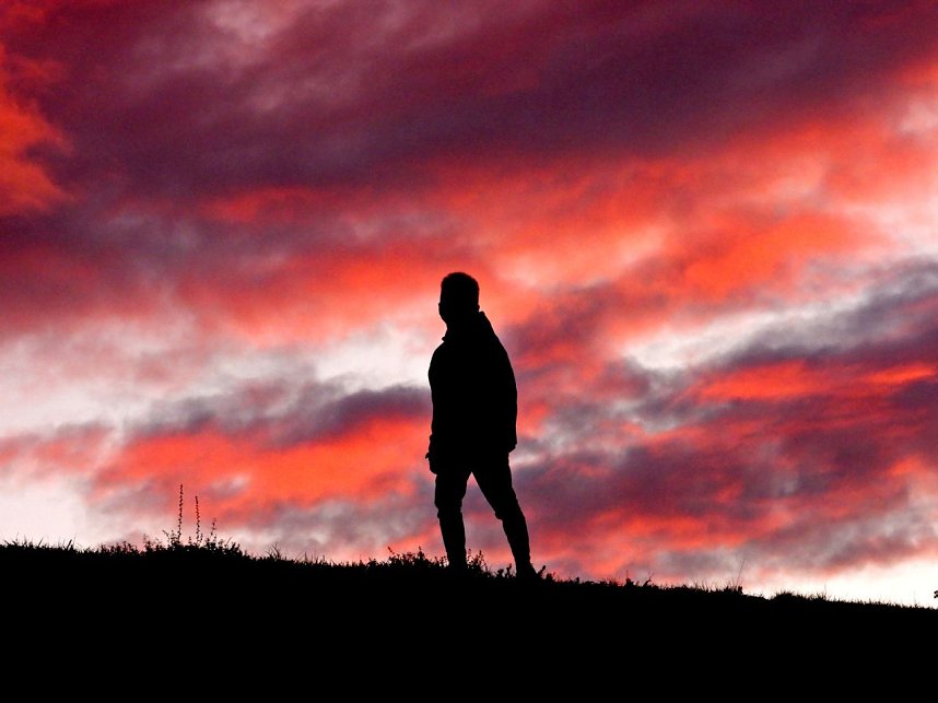 Abendstimmung am Stausee Kelbra