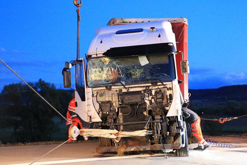 Bergung auf der Autobahn