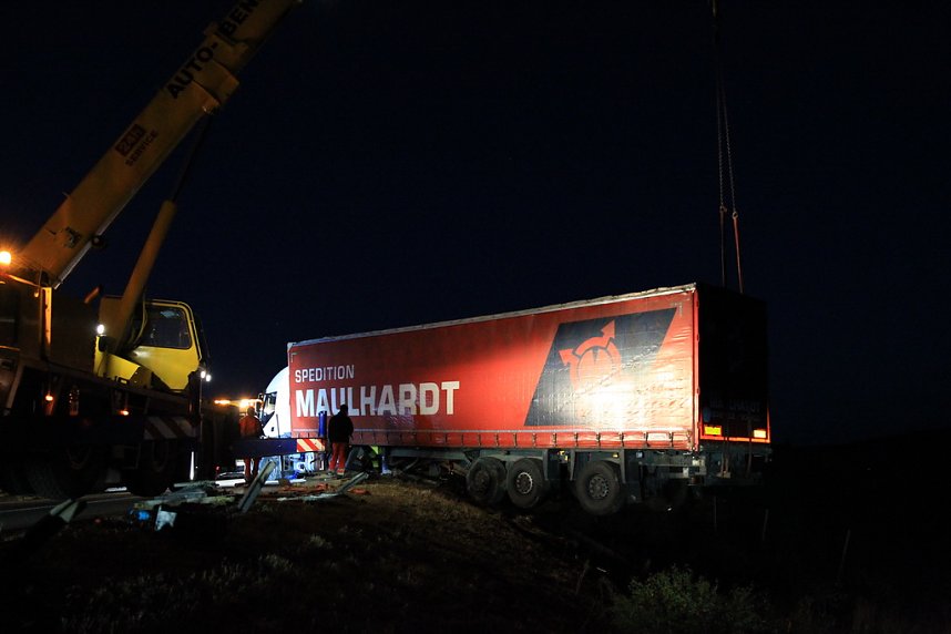Bergung auf der Autobahn