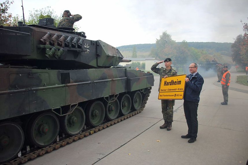 Panzerkompanie in Bad Frankenhausen verabschiedet 