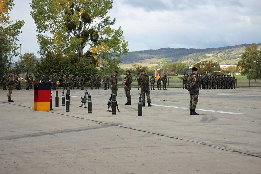 Kommandeurswechsel beim Panzerbataillon 393 "Th&uuml;ringer L&ouml;we" in der Kyffh&auml;user Kaserne Bad Frankenhausen statt....