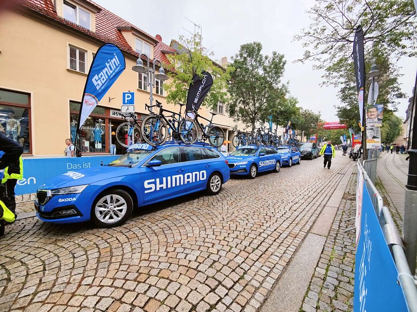 Start zur zweiten Etappe der Deutschland Tour