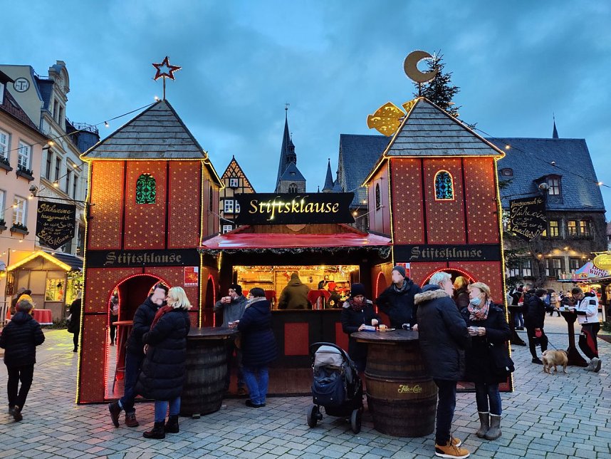 Auf dem Quedlinburger Weihnachtsmarkt