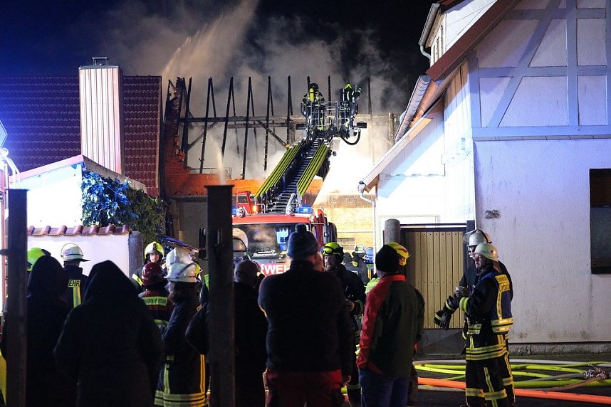 Scheunenbrand in Sollstedt