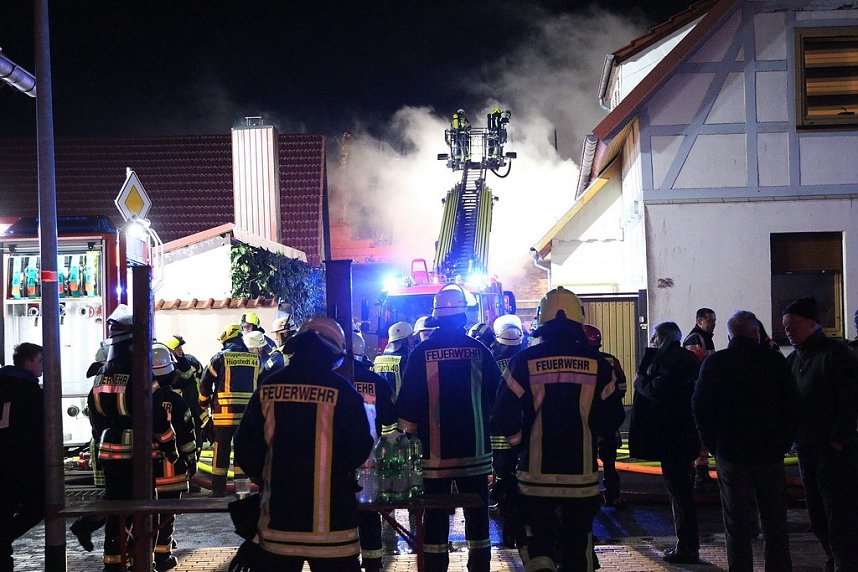Scheunenbrand in Sollstedt