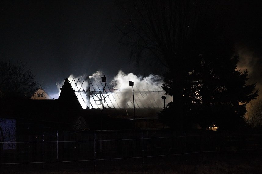 Scheunenbrand in Sollstedt