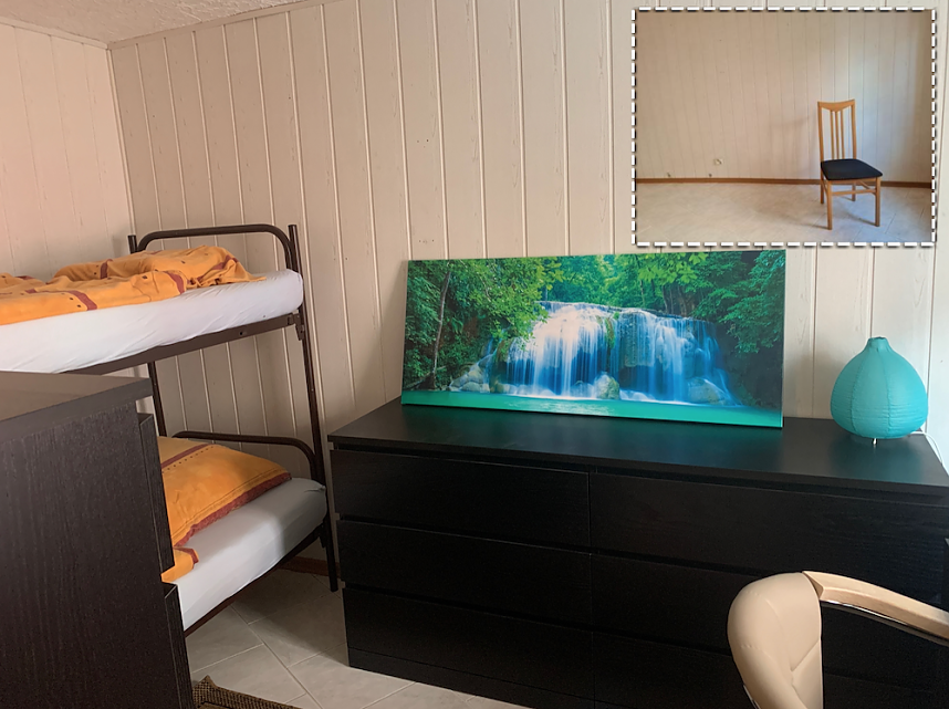 Vorher/Nachher-Bilder aus dem Haus J&uuml;dengasse 1, das momentan als Zufluchtshaus f&uuml;r ukrainische Fl&uuml;chtlinge dient.