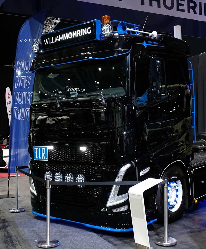 Peter Blei unterwegs auf der Erfurter Automobilmesse