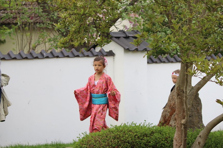 Kodomo No Hi, das Kinderfest, heute Nachmittag im Japanischen Garten