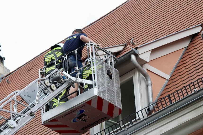 Feuerwehreinsatz in der Innenstadt von Bad Langensalza