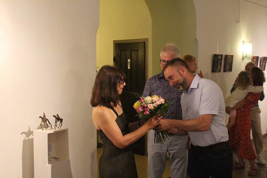 Vernissage imRathaus mit Erken von ann Vrielinck