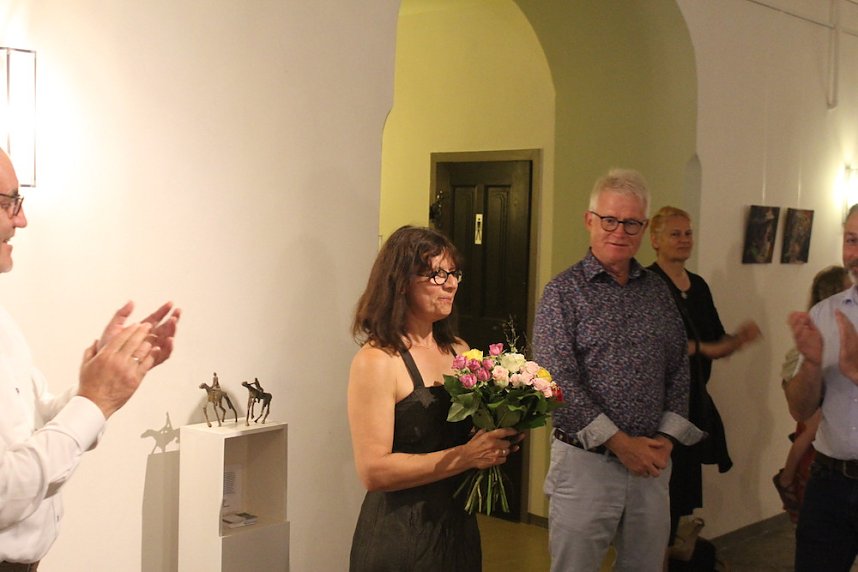 Vernissage imRathaus mit Erken von ann Vrielinck