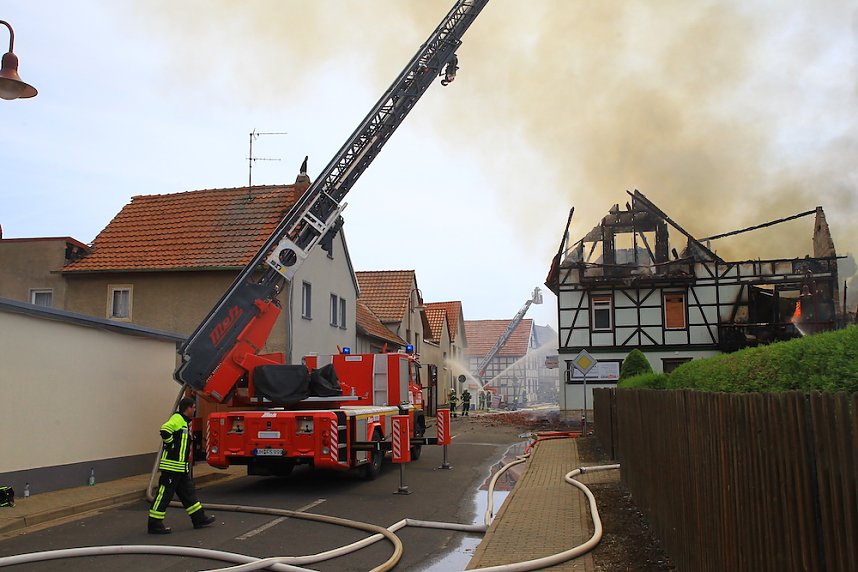 Gro&szlig;brand in Bothenheilingen