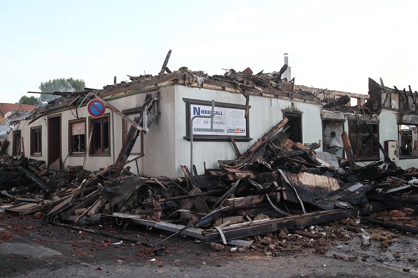 Der Tag nach dem Gro&szlig;brand in Bothenheilingen