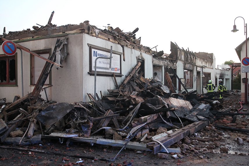 Der Tag nach dem Gro&szlig;brand in Bothenheilingen