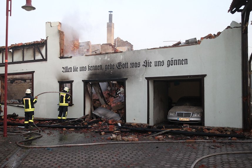 Der Tag nach dem Gro&szlig;brand in Bothenheilingen