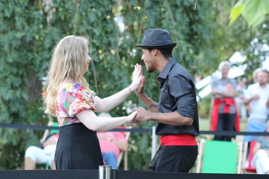 Extralange Sommerlaune gestern Abend in Bad Langensalza