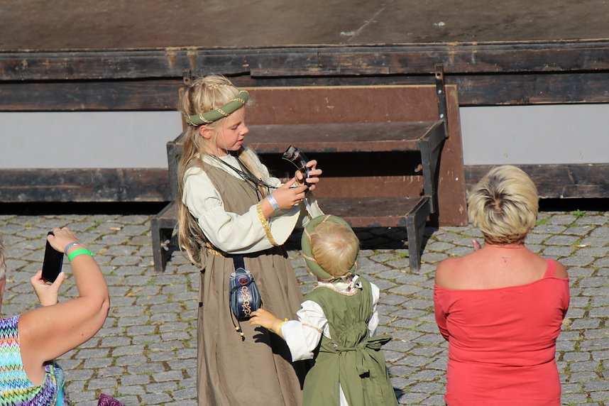 Mit einem phantastischen Spektakel und die Verabschiedung aller Akteure, endete das 28. Mittelalterfest von Bad Langensalza