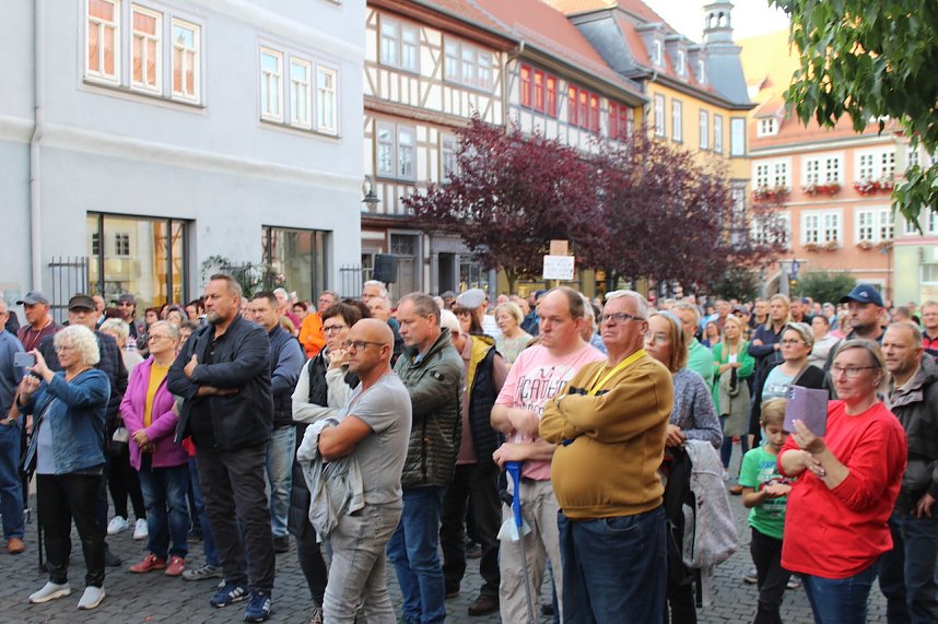 Protestkundgebung Oktober in Bad Langensalza