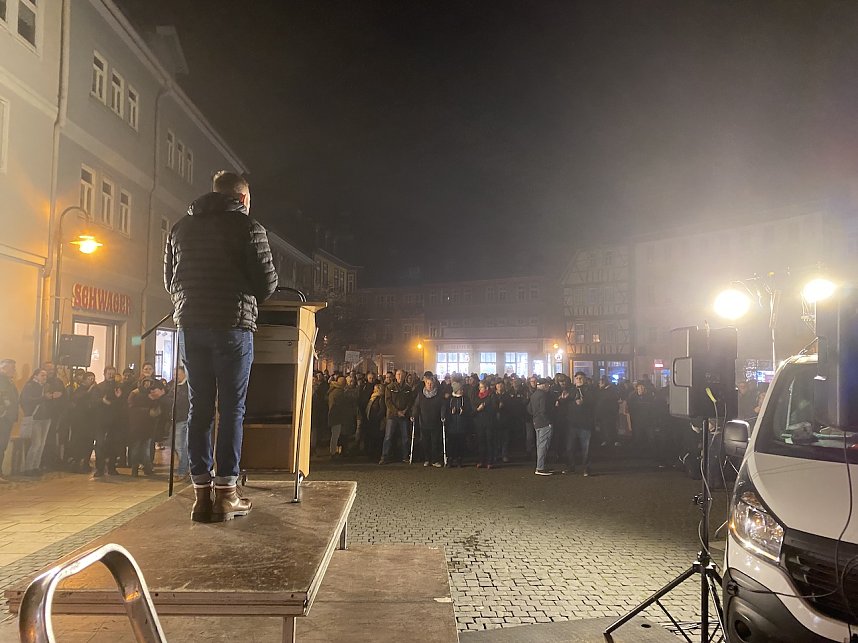 Dritte Kundgebung gegen die Energiepolitik der Bundesregierung in Bad Langensalza 