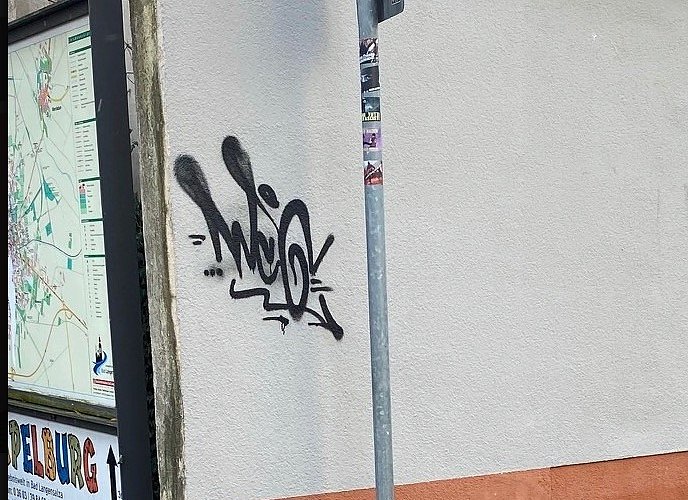 Schmierereien in Bad Langensalza