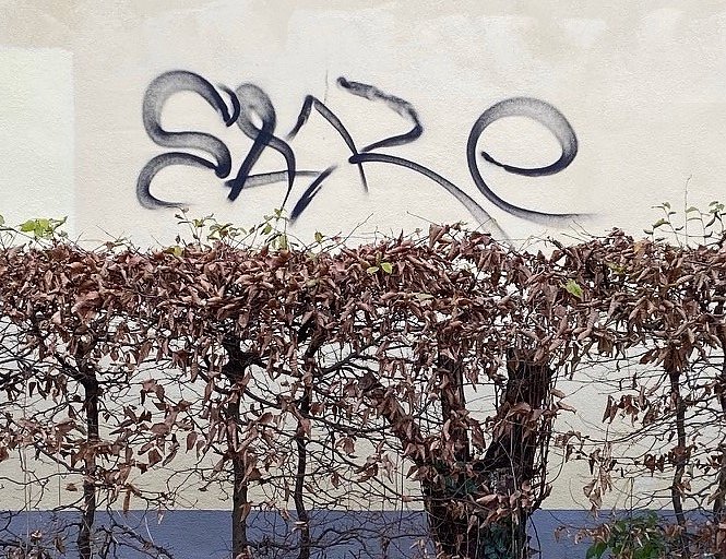 Schmierereien in Bad Langensalza