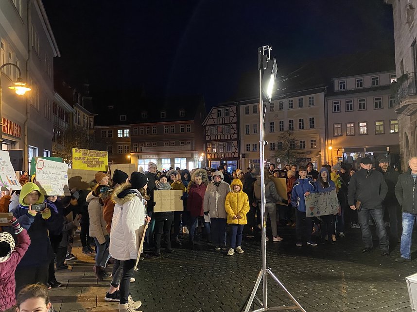 Demonstration auf dem Bad Langensalzaer Neumarkt