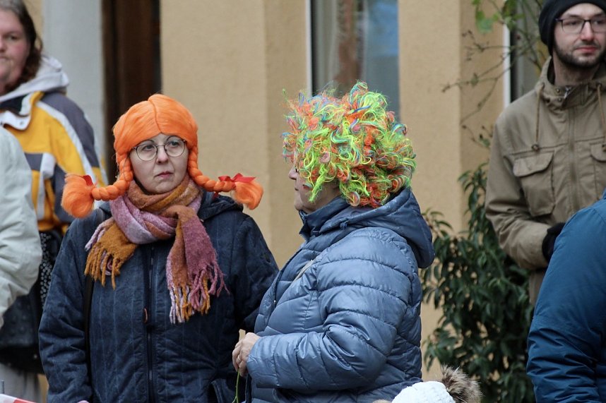 ZUm Karnevalsumzug zog es viele Jecken in die Stadt Bad Langensalza