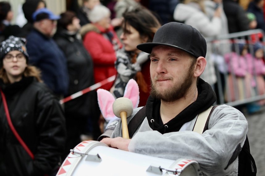 ZUm Karnevalsumzug zog es viele Jecken in die Stadt Bad Langensalza