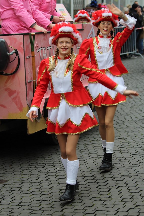 ZUm Karnevalsumzug zog es viele Jecken in die Stadt Bad Langensalza