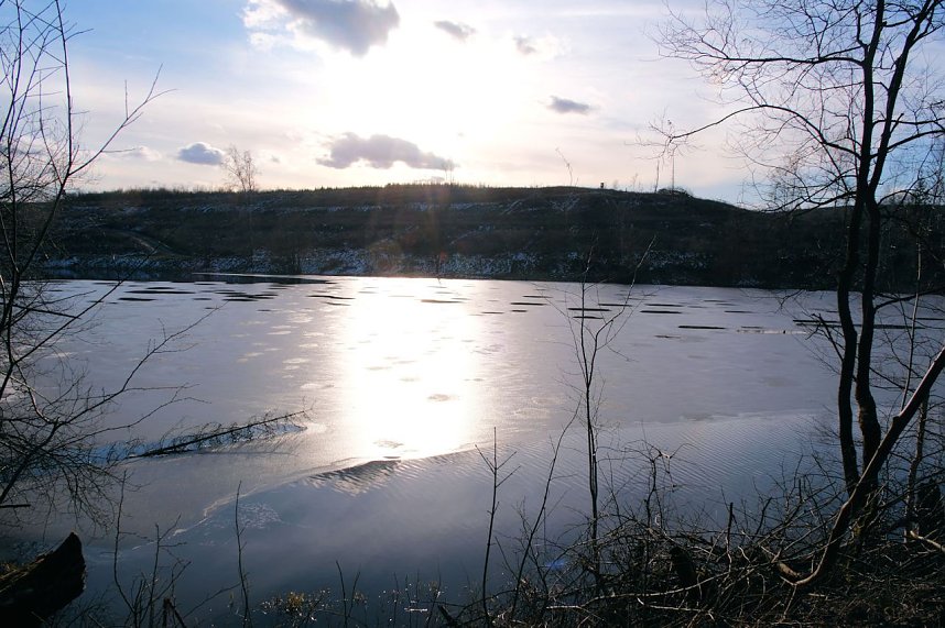 Peter Blei unterwegs an der Hasselvorsperre