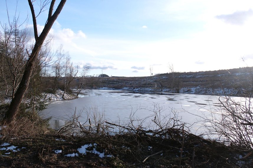 Peter Blei unterwegs an der Hasselvorsperre