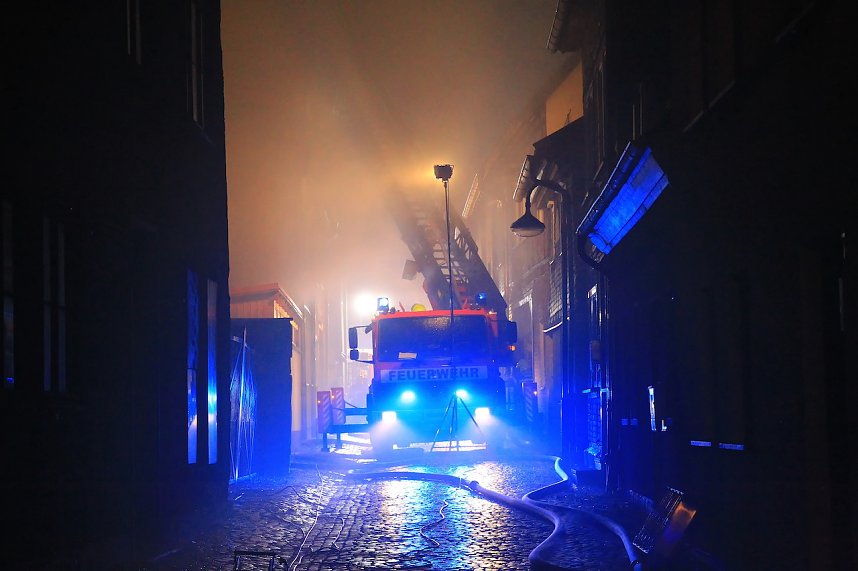 Geb&auml;udebrand in Schlotheim
