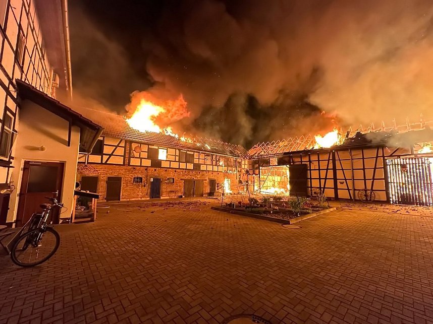 Gro&szlig;brand in Sch&ouml;nstedt