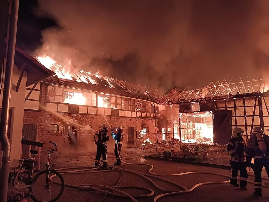 Gro&szlig;brand in Sch&ouml;nstedt