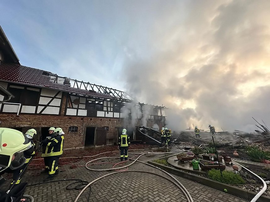 Gro&szlig;brand in Sch&ouml;nstedt