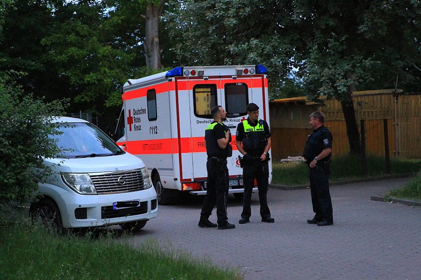 Gro&szlig;einsatz in der Gemeinschaftsunterkunft Obermehler