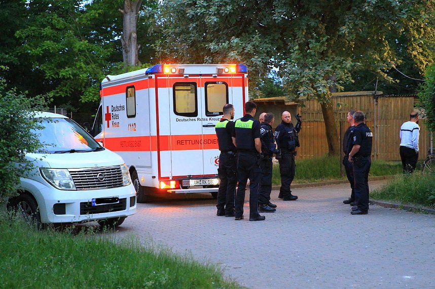 Gro&szlig;einsatz in der Gemeinschaftsunterkunft Obermehler